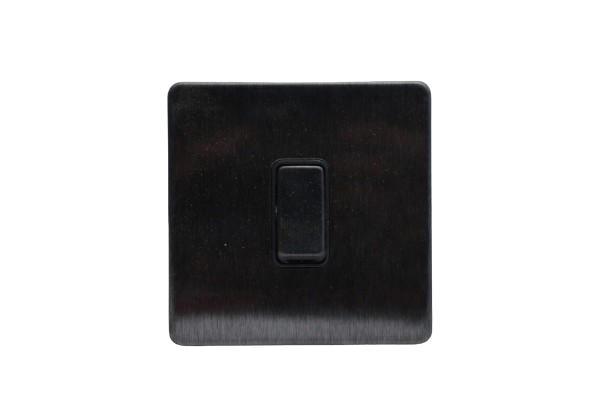 Windsor VIP Black 1 Gang 2 Way Switch 1A - VC32GB
