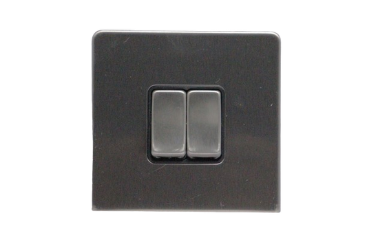 Windsor VIP Chrome 2 Gang 2 Way Switch 1A - VC34Y