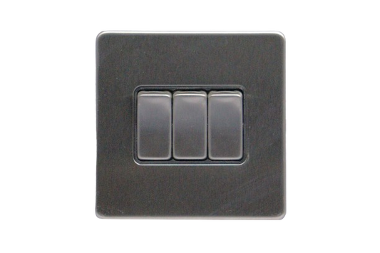 Windsor VIP Chrome 3 Gang 2Way Switch 1A - VC36Y