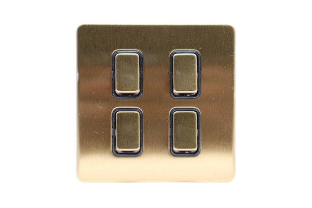 Windsor VIP Gold 4 Gang 2 Way Switch 1A - VC364J