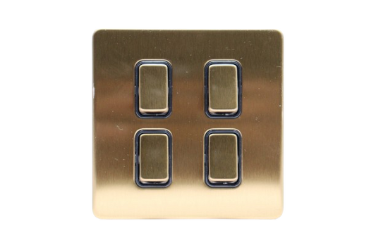 Windsor VIP Gold 4 Gang 2 Way Switch 1A - VC364J