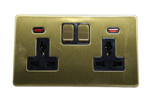 Windsor VIP Gold 13A 2 Gang Universal Socket - VC48J – Simple Pay Home ...