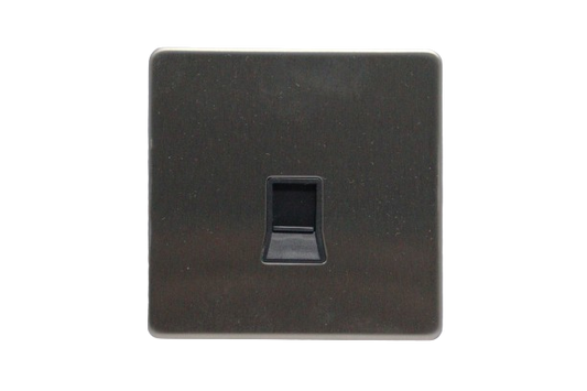 Windsor Metal Silk SIlver 1 Gang RJ45 Data Socket - MS442Y