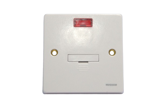 Windsor Ivory 13A Fuse Connection Unit with Neon Indicator - W413