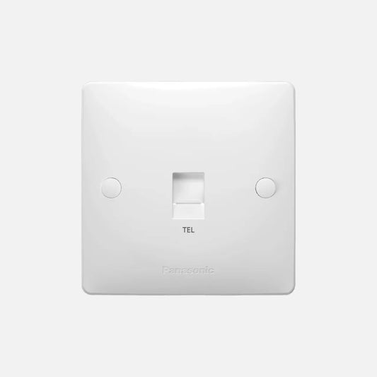 RJ11/12 1-Gang Telephone Socket W1 – WABA3118-N Panasonic