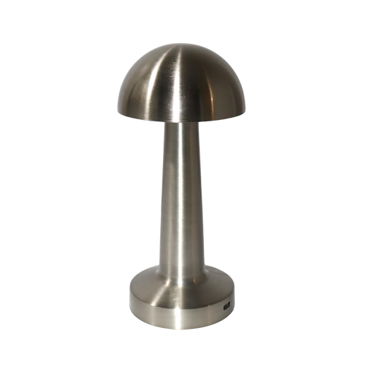 Rechargeable LED Table Lamp SZY-V001 Chrome – Stepless Dimming USB Charging – 10x22.5cm