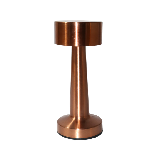 Rechargeable LED Table Lamp SZY-V002 Rose Gold – Stepless Dimming USB Charging – 9x21.2cm