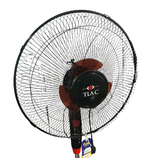 16" TLAC Double Blade Stand Fan – Powerful Motor, Red