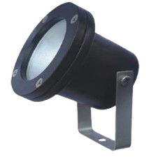 LED Pin Lamp, 1*GU5.3 (MR16), Aluminum, 100mm Diameter x 100mm Height, Black – YD-6020