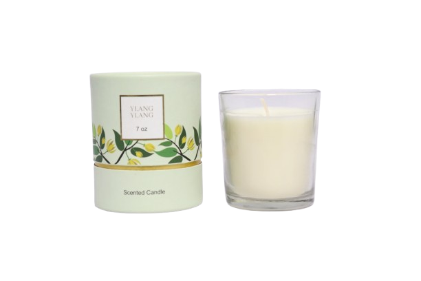 7 oz Ylang Ylang Glass Candle in Green Box