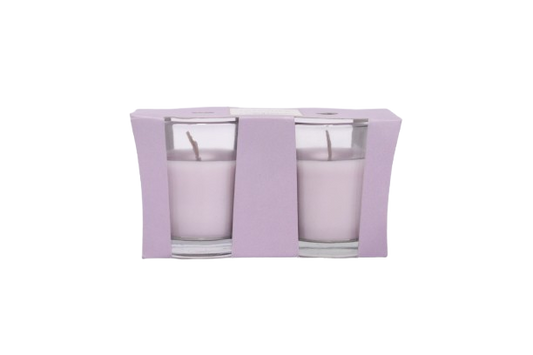 2PK LAVENDER SCENTED CANDLES 40G