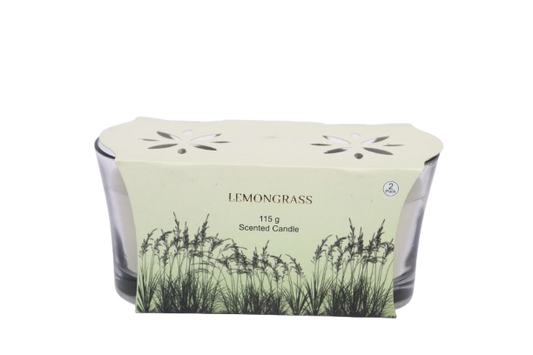 2PK LEMONGRASS SCENTED  CANDLE