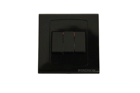 10A  3gang  2way  plate  switch