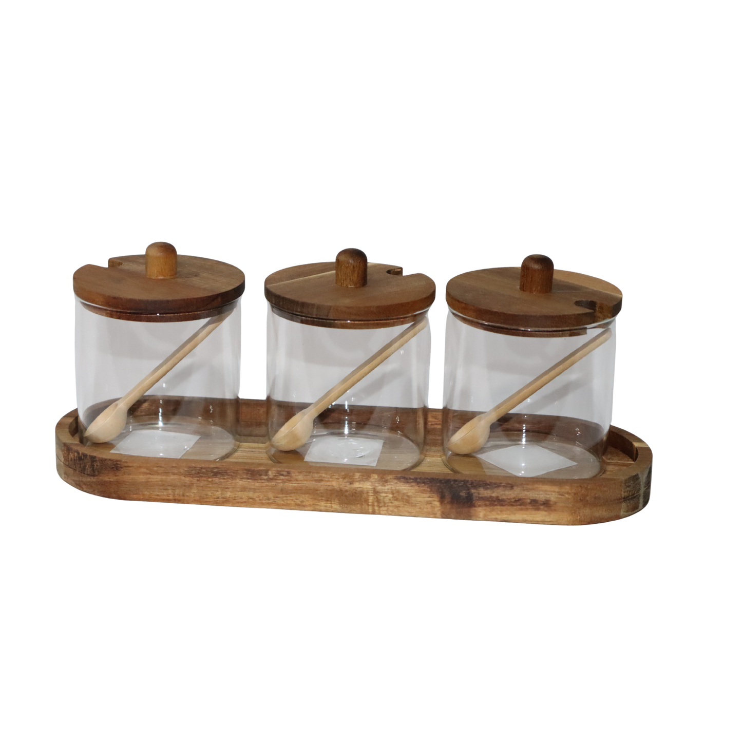 Kitchen Glassware Set – Glass Tumbler, Glass Jars and Glass Dispenser