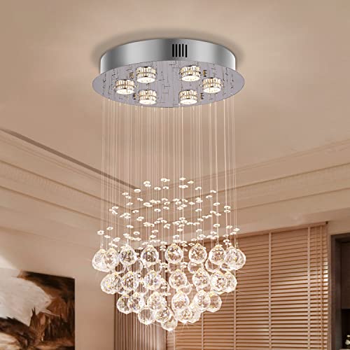 Luxury Crystal Ceiling Light Fixture – Elegant Modern Flush Mount