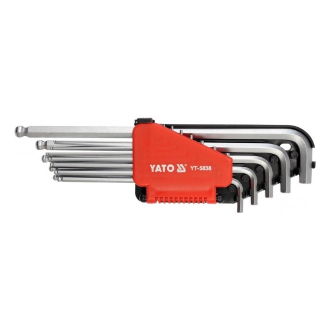 YATO Folding Hex Key 8PCS Set YT-58830 – Compact Allen Wrench Kit