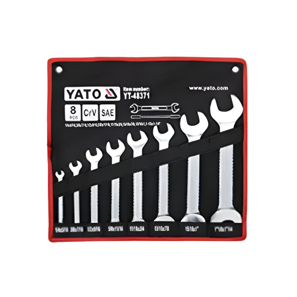 YATO Double Open End Spanner Set 8PCS Metric Wrench Set YT-48181