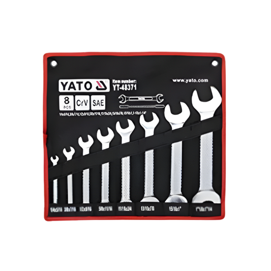 YATO Double Open End Spanner Set 8PCS Metric Wrench Set YT-48181