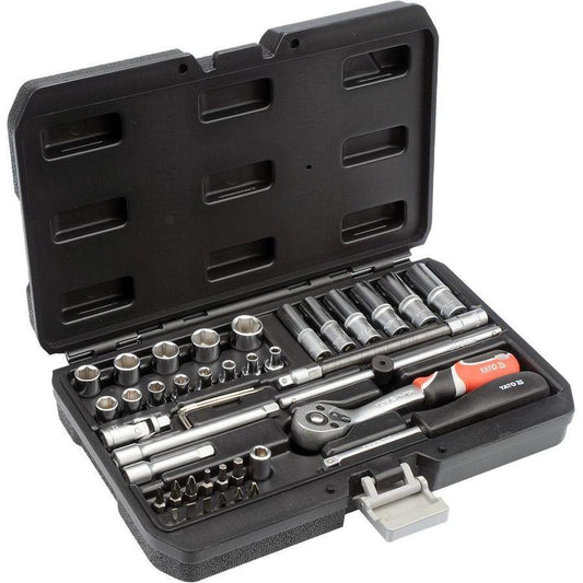 YATO 1/4″ 8-Piece Socket Set – YT‑14431 | Chrome Vanadium