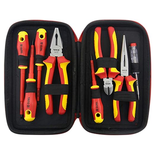 YATO 8-Piece VDE Insulated Hand Tool Set – YT-39631, Electrical & Industrial Tools